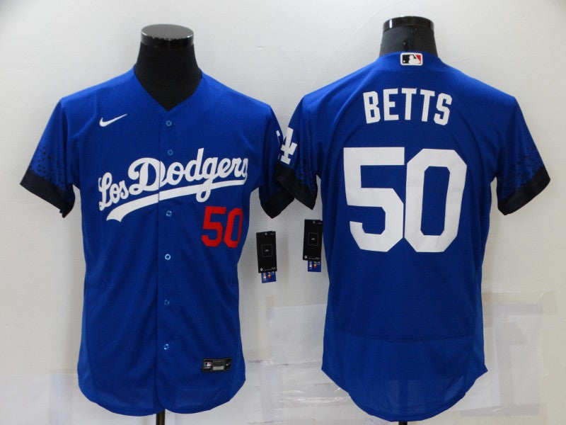 Mookie Betts Los Angeles Dodgers royal City Connect jersey
