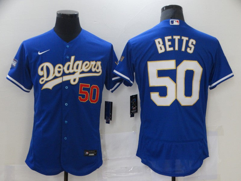 Mookie Betts Los Angeles Dodgers royal jersey