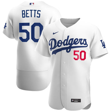 Mookie Betts Los Angeles Dodgers white jersey