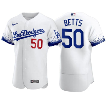 Mookie Betts Los Angeles Dodgers white City Connect jersey