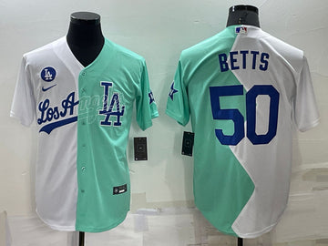Mookie Betts Los Angeles Dodgers white All-Star jersey