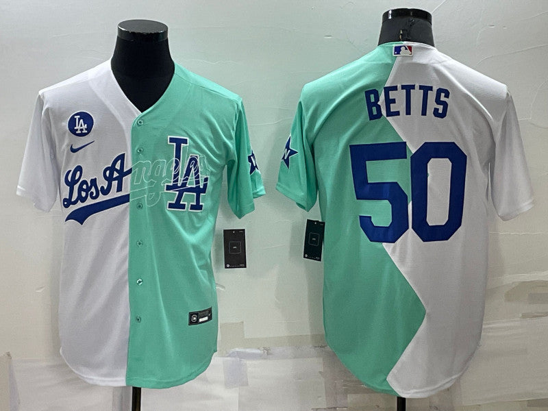 Mookie Betts Los Angeles Dodgers white All-Star jersey