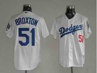 Broxton Los Angeles Dodgers white jersey