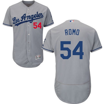 Sergio Romo Los Angeles Dodgers gray jersey