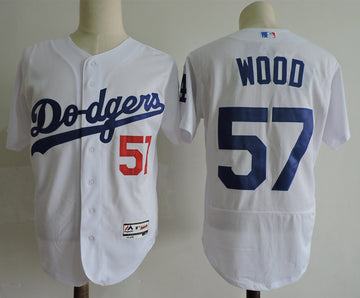 Alex Wood Los Angeles Dodgers white jersey