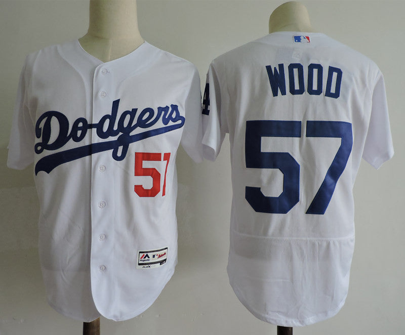 Alex Wood Los Angeles Dodgers white jersey