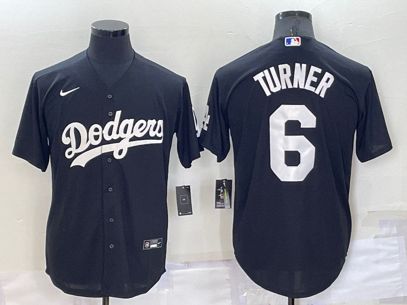 Trea Turner Los Angeles Dodgers black jersey