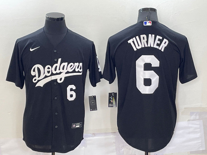 Trea Turner Los Angeles Dodgers black jersey