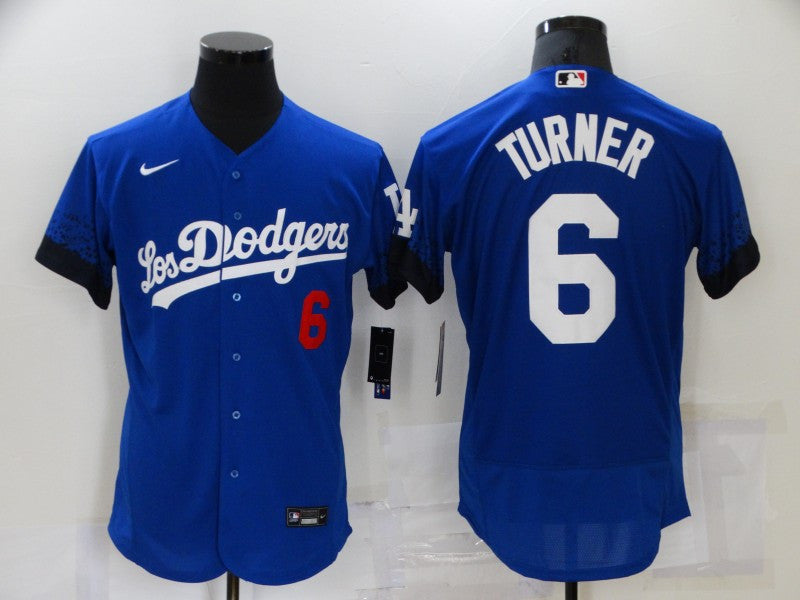 Trea Turner Los Angeles Dodgers royal City Connect jersey