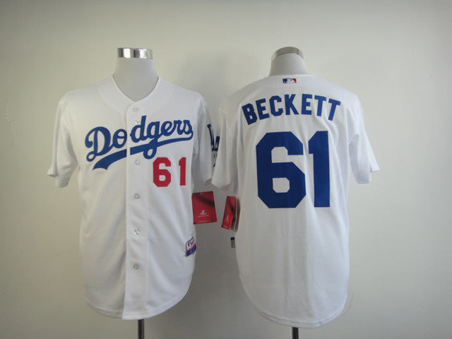Beckett Los Angeles Dodgers white jersey
