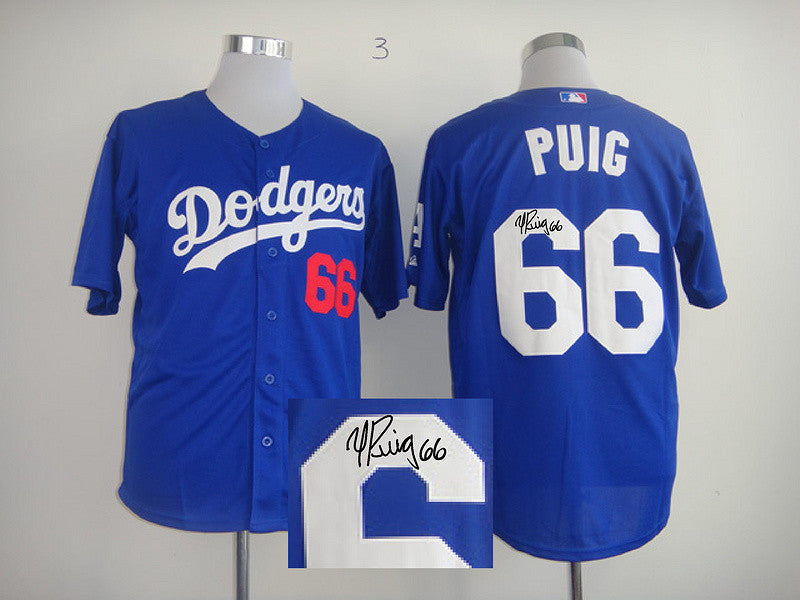 Puig Los Angeles Dodgers blue jersey