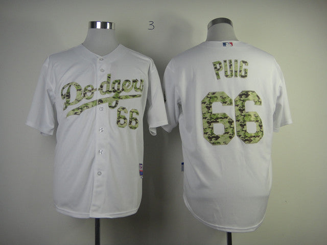 Puig White Los Angeles Dodgers camo Camo jersey