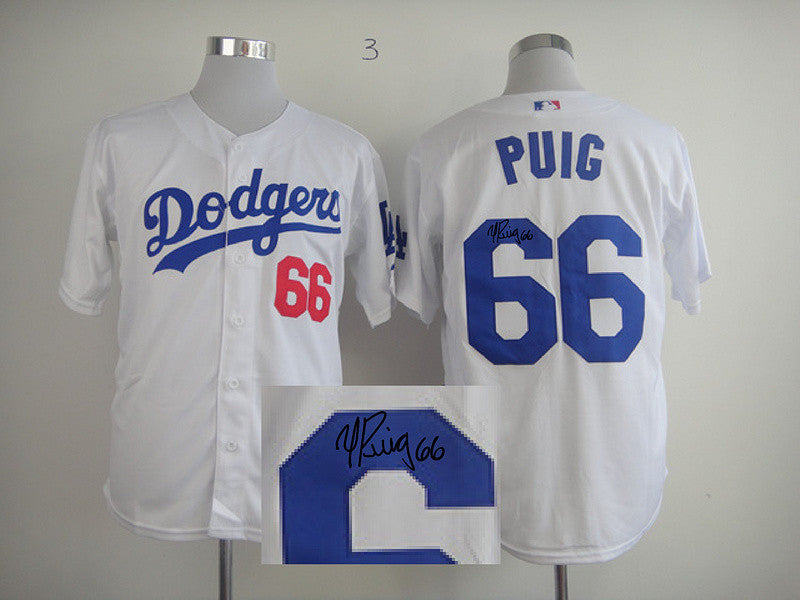 Puig Los Angeles Dodgers white jersey