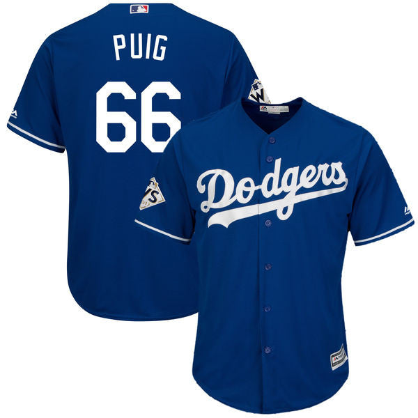 Yasiel Puig Los Angeles Dodgers royal jersey