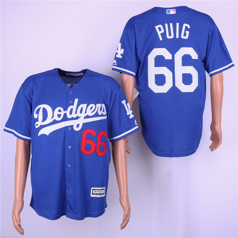 Yasiel Puig Los Angeles Dodgers royal jersey