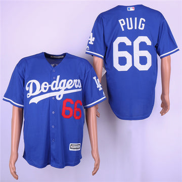 Yasiel Puig Los Angeles Dodgers royal jersey