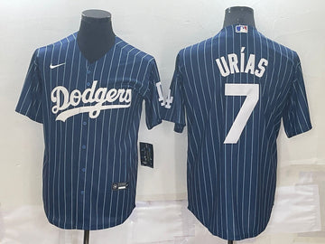 Julio Urias Los Angeles Dodgers blue Throwback jersey