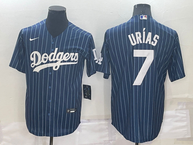 Julio Urias Los Angeles Dodgers blue Throwback jersey