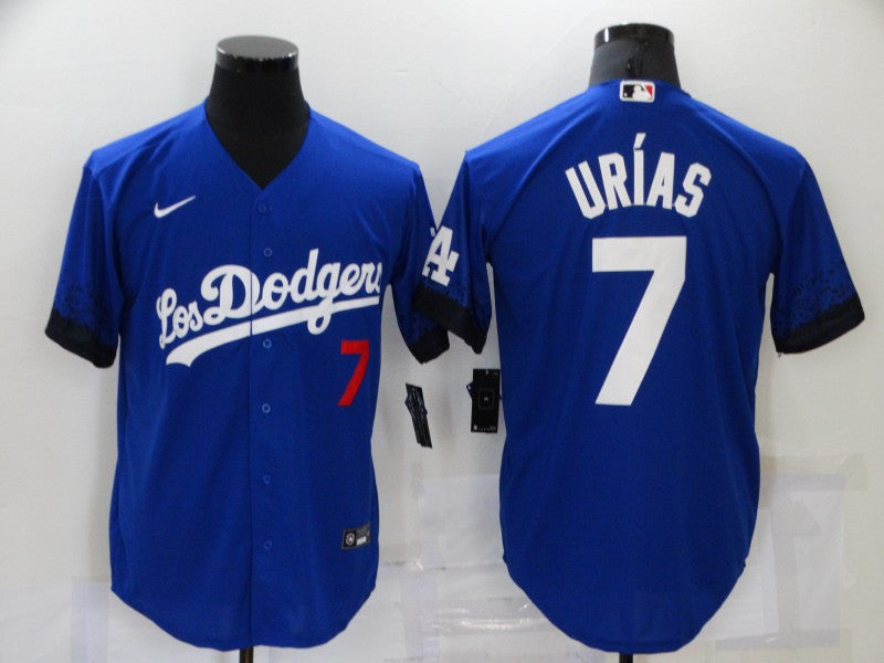 Julio Urias Los Angeles Dodgers royal City Connect jersey