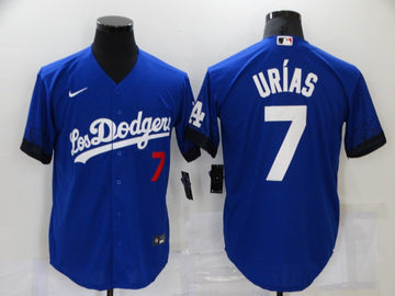 Julio Urias Los Angeles Dodgers royal City Connect jersey
