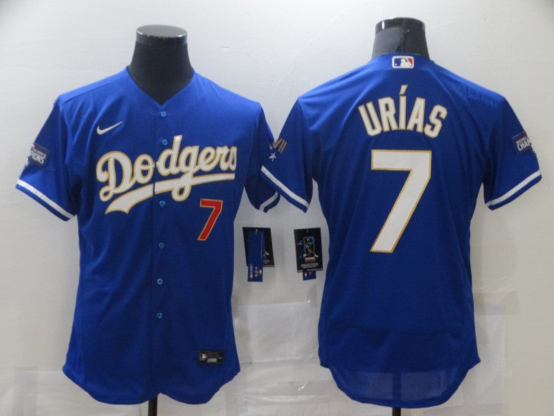 Julio Urias Los Angeles Dodgers royal jersey