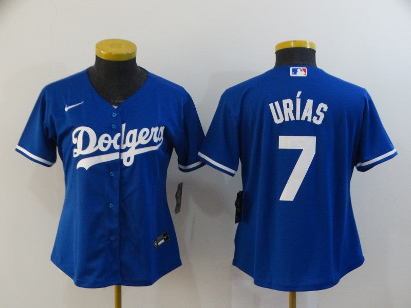 Julio Urias Los Angeles Dodgers royal jersey
