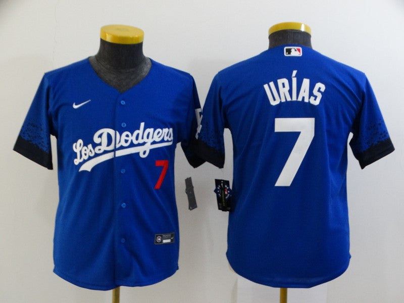 Julio Urias Los Angeles Dodgers royal City Connect jersey