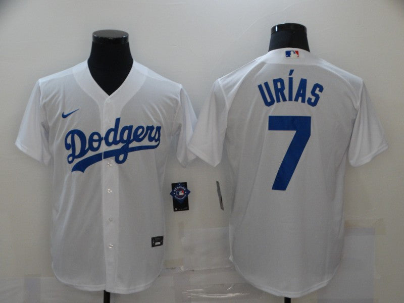 Julio Urias Los Angeles Dodgers white jersey