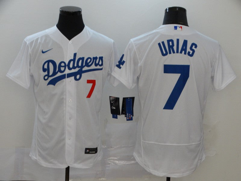 Julio Urias Los Angeles Dodgers white jersey
