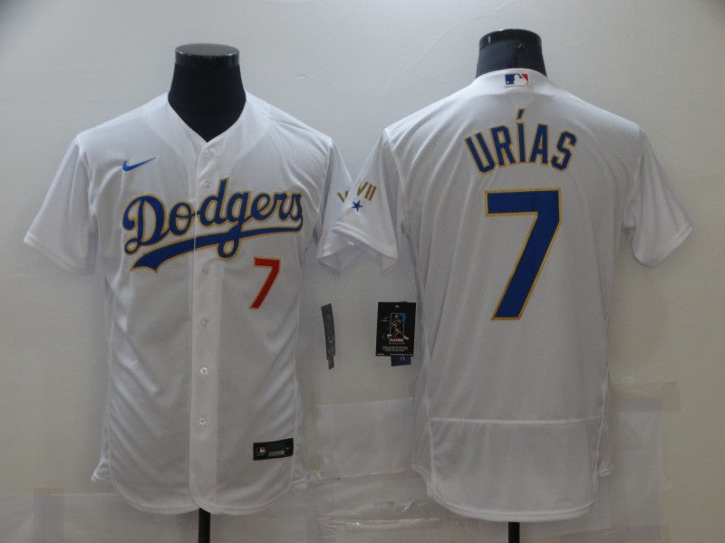 Julio Urias Los Angeles Dodgers white jersey