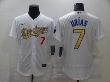 Julio Urias Los Angeles Dodgers white jersey