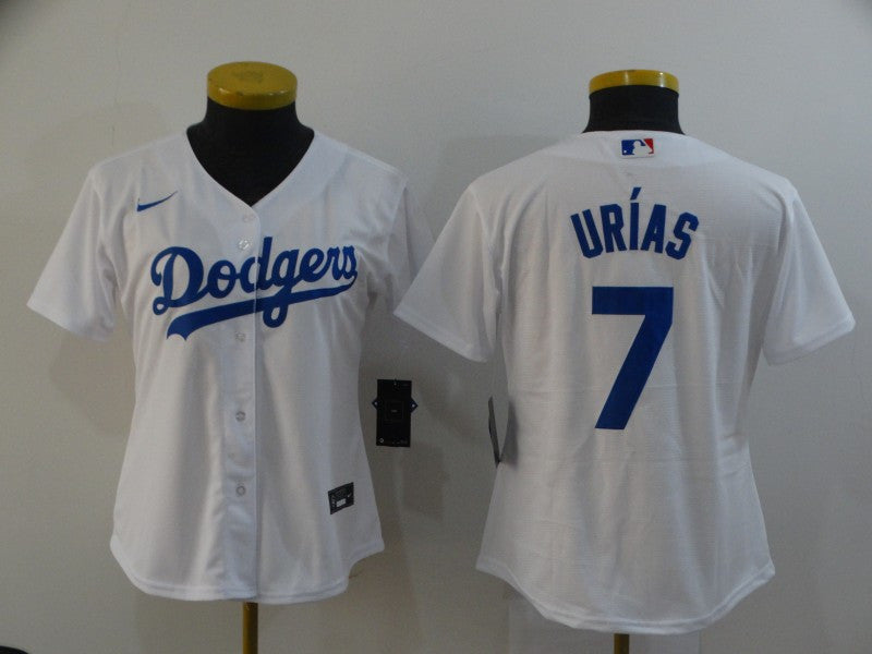 Julio Urias Los Angeles Dodgers white jersey