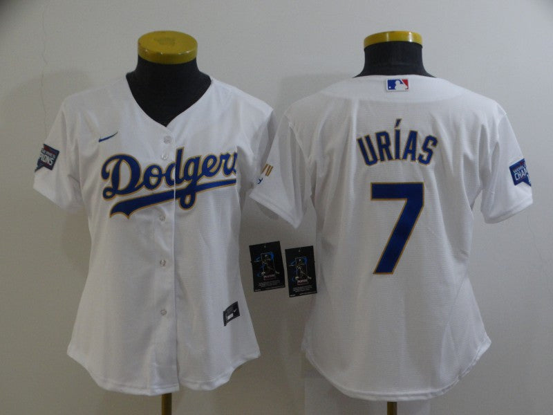 Julio Urias Los Angeles Dodgers white jersey
