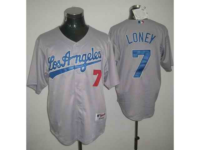 Loney Los Angeles Dodgers grey jersey
