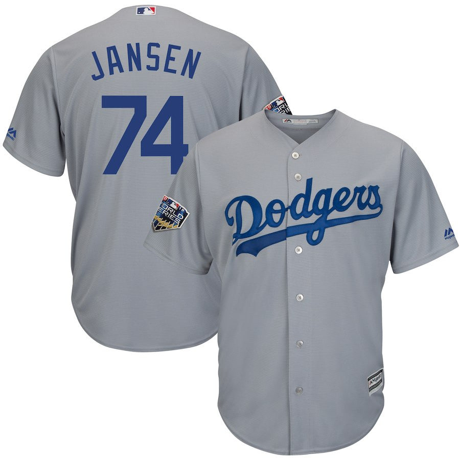 Kenley Jansen Los Angeles Dodgers gray jersey