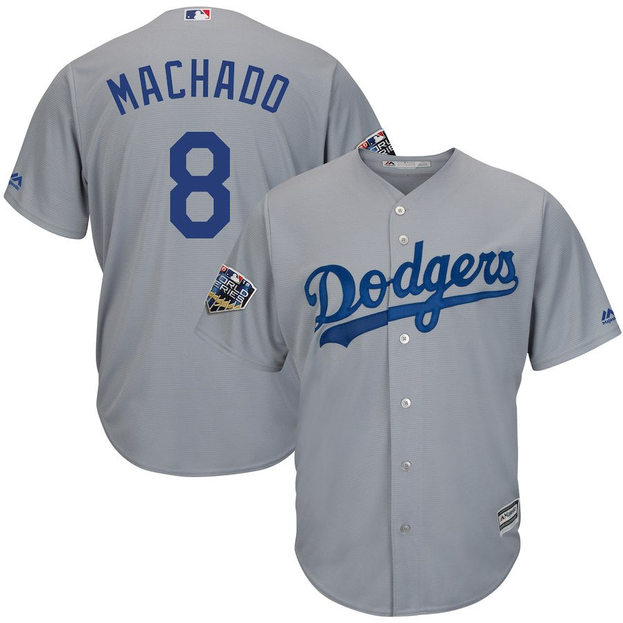 Manny Machado Los Angeles Dodgers gray jersey