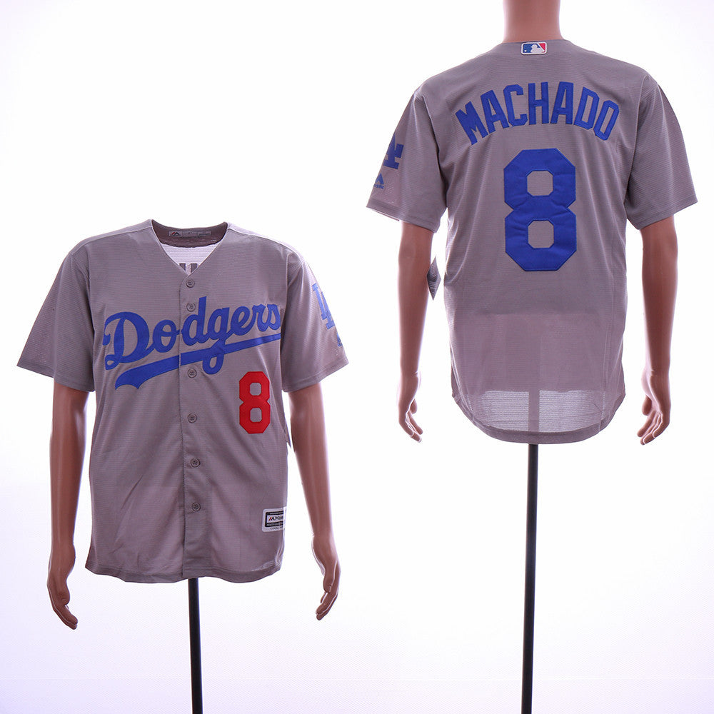 Manny Machado Los Angeles Dodgers gray jersey