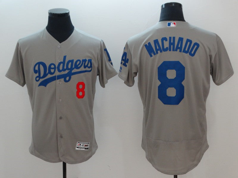 Manny Machado Los Angeles Dodgers gray jersey