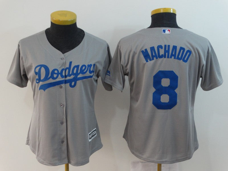 Manny Machado Los Angeles Dodgers gray jersey