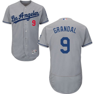 Yasmani Grandal Los Angeles Dodgers gray jersey