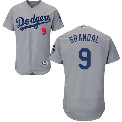 Yasmani Grandal Los Angeles Dodgers grey Authentic jersey