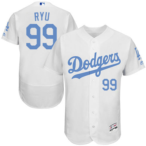 Hyun Jin Ryu Los Angeles Dodgers white jersey