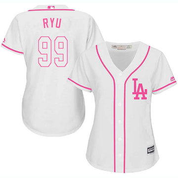 Hyun Jin Ryu Los Angeles Dodgers white jersey
