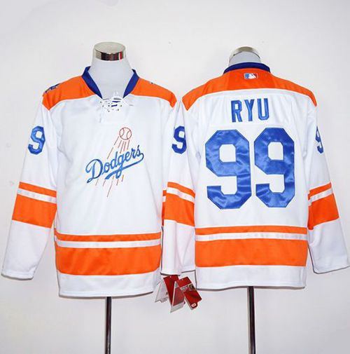 Hyun-Jin Ryu Los Angeles Dodgers white jersey