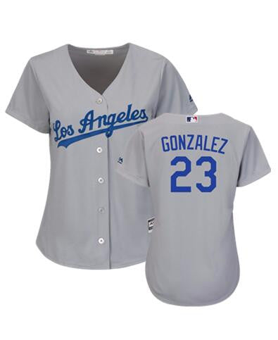 Adrian Gonzalez Los Angeles Dodgers grey jersey