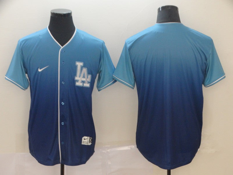 Custom Los Angeles Dodgers blue Fashion jersey