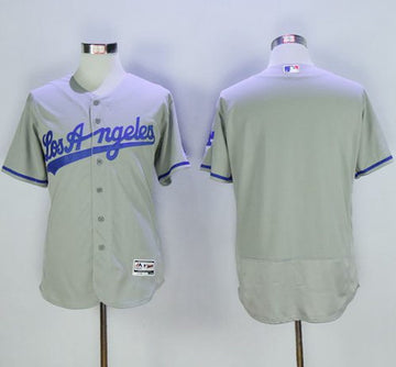 Custom Los Angeles Dodgers grey Authentic jersey