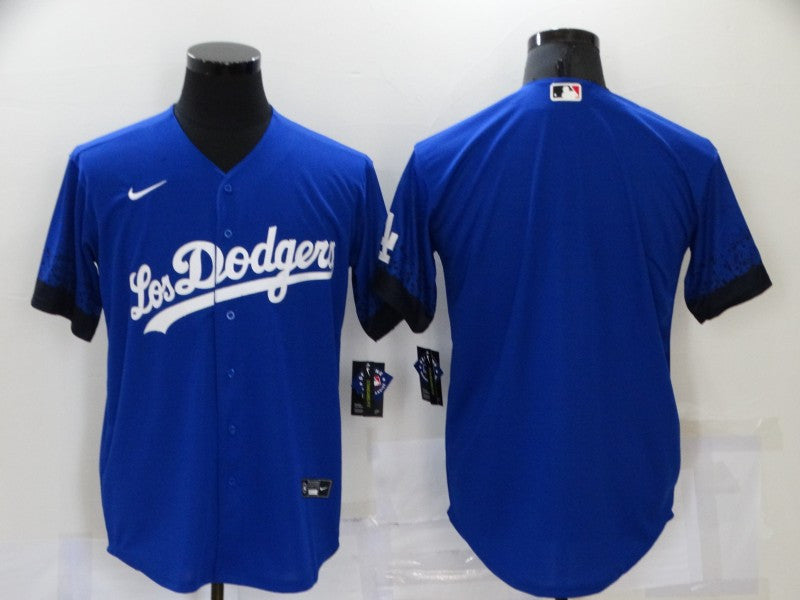 Custom Los Angeles Dodgers royal City Connect jersey