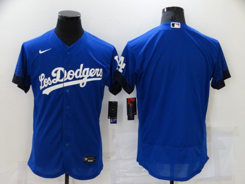 Custom Los Angeles Dodgers royal City Connect jersey