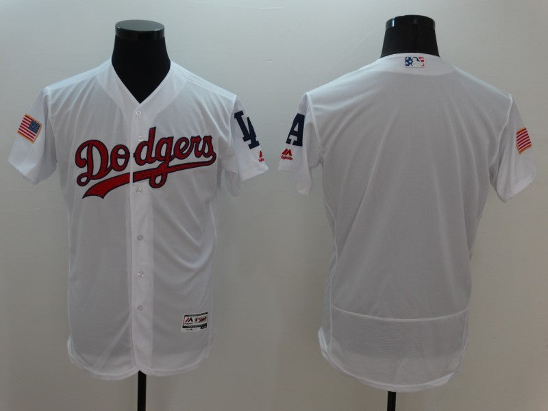 Custom Los Angeles Dodgers white Fashion jersey